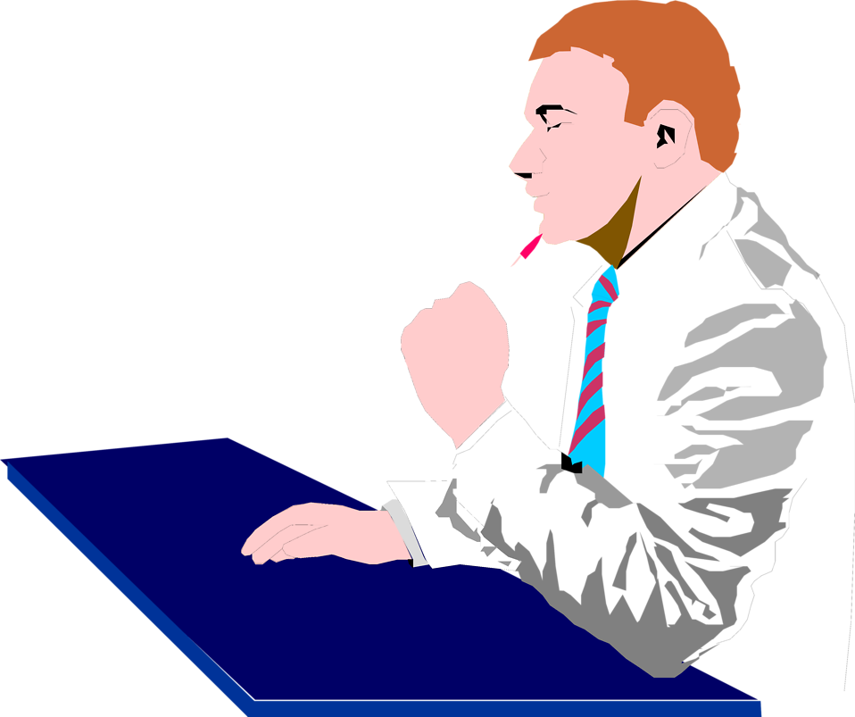 Thinking Man Clipart - Tumundografico