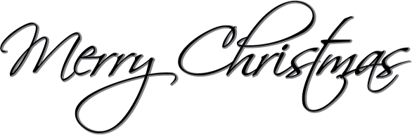 Merry Christmas Clipart Black And White - Free ...