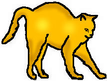 Stretching Cat Drawing - ClipArt Best