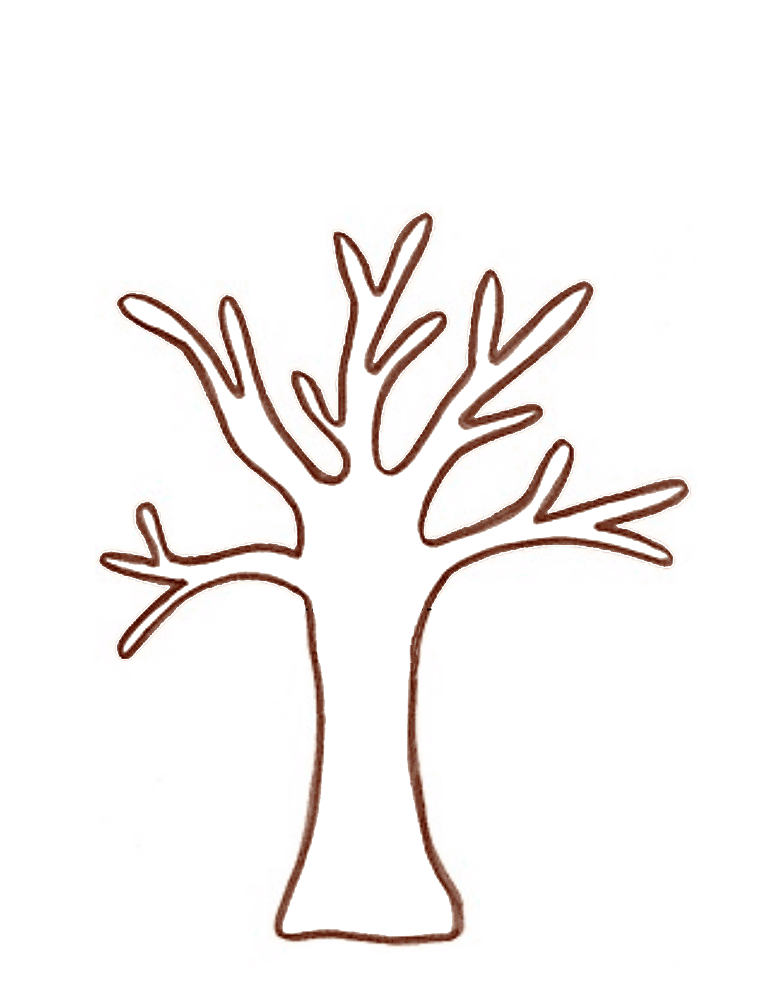 Best Photos of Handprint Tree Template - Printable Tree Template ...