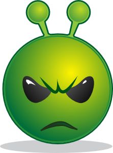 Aliens, Facebook and Emoticon
