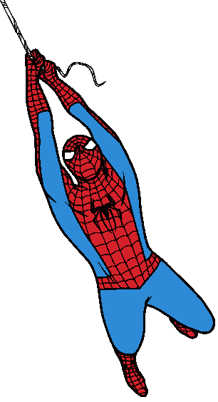 Kids spiderman cartoon clipart