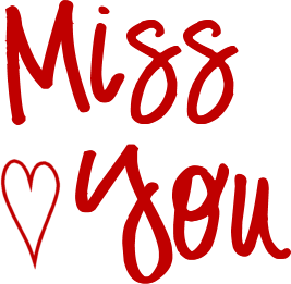 Miss You Clipart