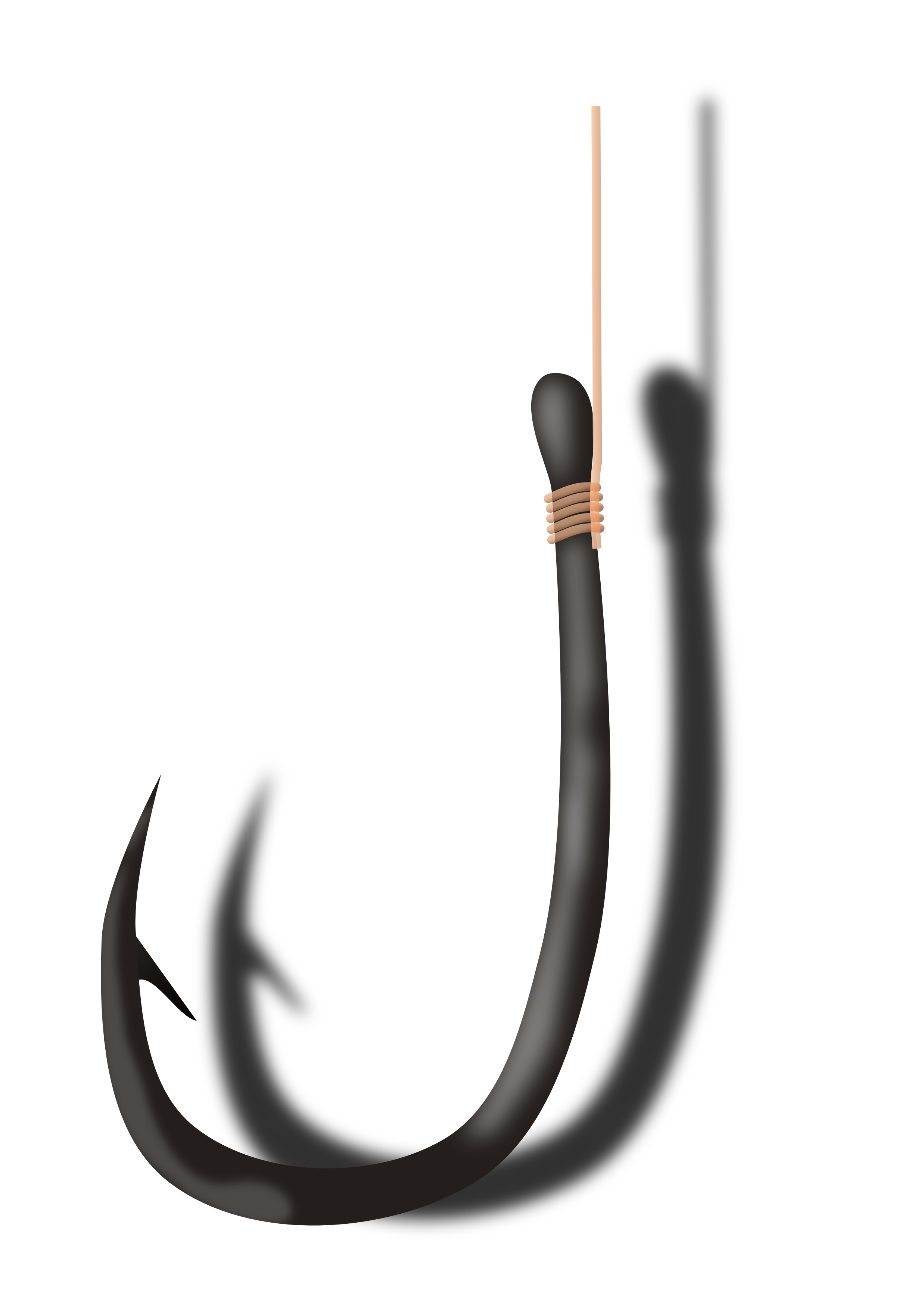 Gold Fishing Hook Clipart