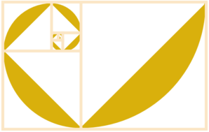 Fibonacci Spiral Yellow Clip Art - vector clip art ...