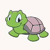 Cute Turtle Clip Art Image Cute Green Turtle With Pink Rosy Cheek ...
