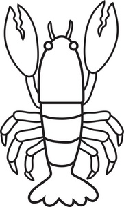 Lobster Black And White Clipart