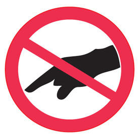 International Symbols Labels - Do Not Touch from Seton.ca, Stock ...