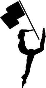 Silk Flag - Color Guard - Twirler Car Decal Window Sticker | eBay