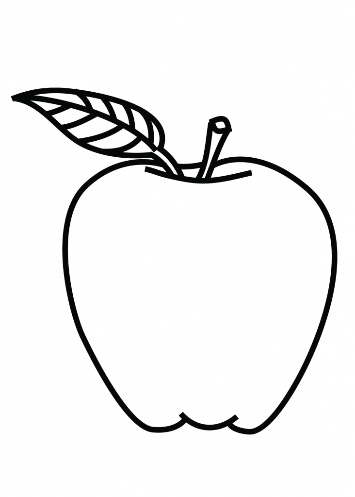 The Cool Coloring Page Of Apple - domaine-patrick-hudelot