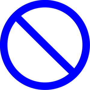 Cancel Sign - vector Clip Art