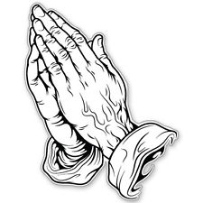 Praying Hands Sticker