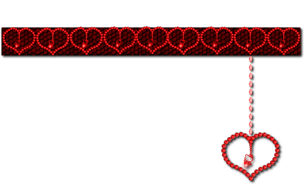 Hello Kitty PNG Heart Border By Julee San (7)