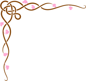 Pink/brown Floral Design clip art - vector clip art online ...