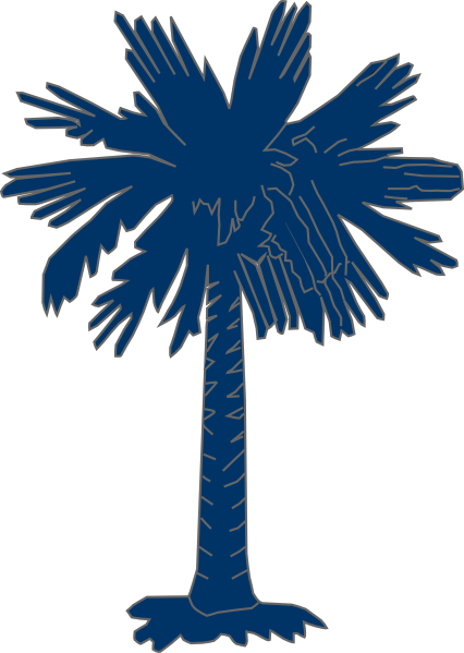 South Carolina Flag Palmetto With No Moon Clip Art ...