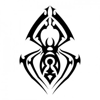 tribal spider tattoos symbol - spider tattoos