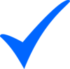 Simple Blue Tick clip art - vector clip art online, royalty free ...