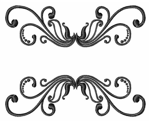 Embellishments Embroidery Design: Swirl Border from Windmill Designs