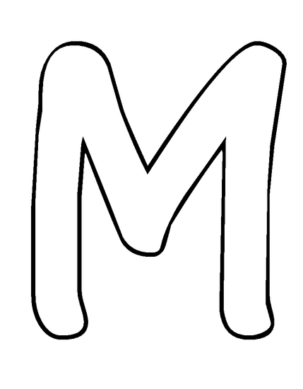 Tracing Letter M