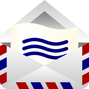 Barretr Air Mail Envelope clip art - vector clip art online ...