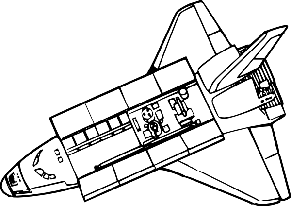 Space Shuttle clip art Free Vector