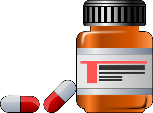 Free Medicine Bottle & Capsule Clip Art