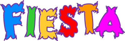 Fiesta Word Art, Free Party Banner Graphic