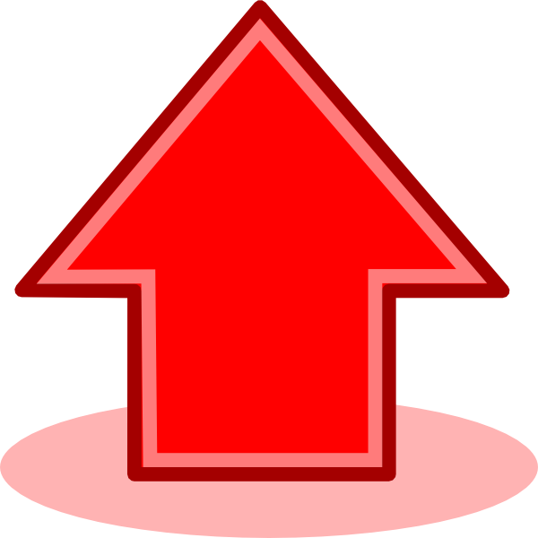 Red Arrow Up Clip Art - vector clip art online ...