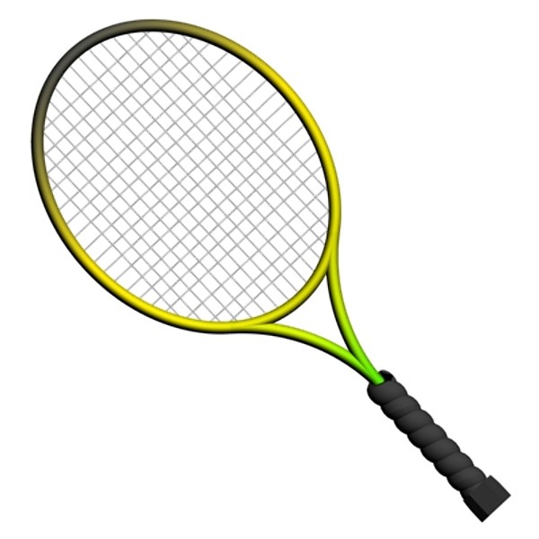3d tennis racket model