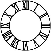 Roman Numeral Clock Face Template - ClipArt Best