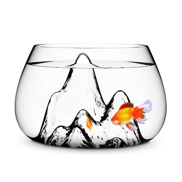 Mountainous Fish Bowls - This Cleverly Formed Fish Bowl Requires ...