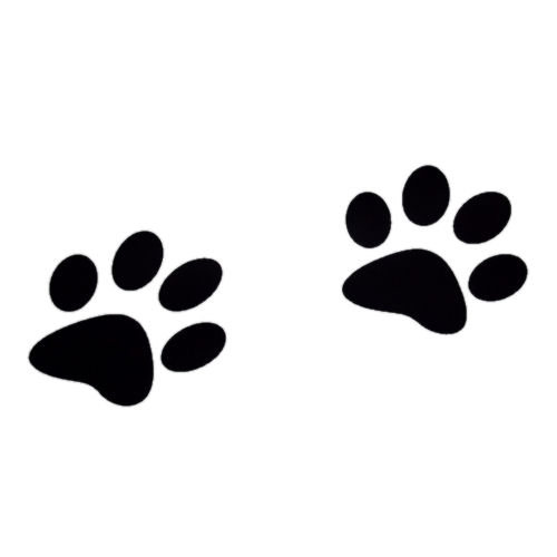 7 inch Animal Paw Print Floor Clings