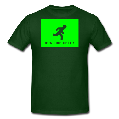 caution clip art run like hell 0 _ T-Shirt ID ...