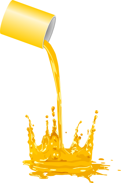 Paint Bucket Spilling clip art - vector clip art online, royalty ...
