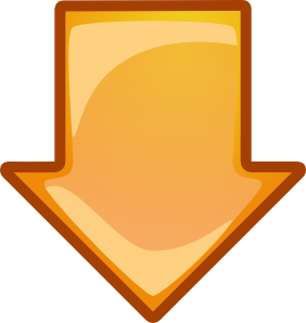 Arrow Orange Down clip art - vector clip art online, royalty free ...