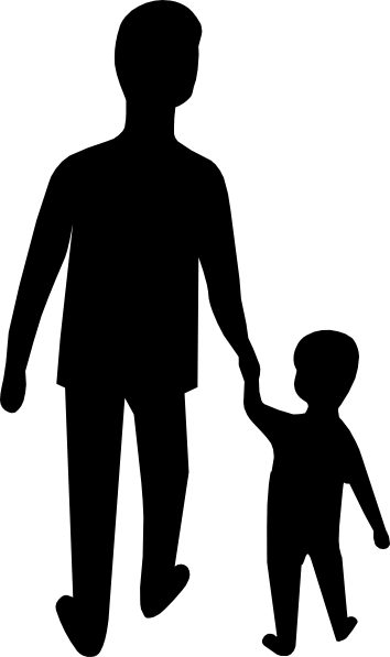 Parent And Child Holding Hands clip art - vector clip art online ...