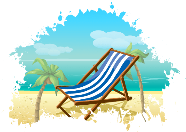 Free Tropical Beach Vector | 123Freevectors