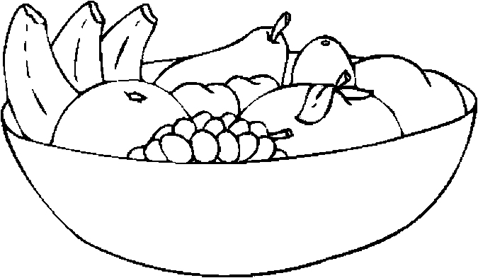 Coloring Pages Fruit Bowl - Google Twit