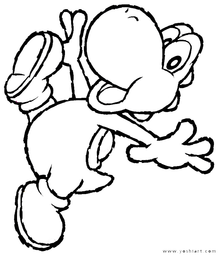 surudiqi: yoshi coloring pages