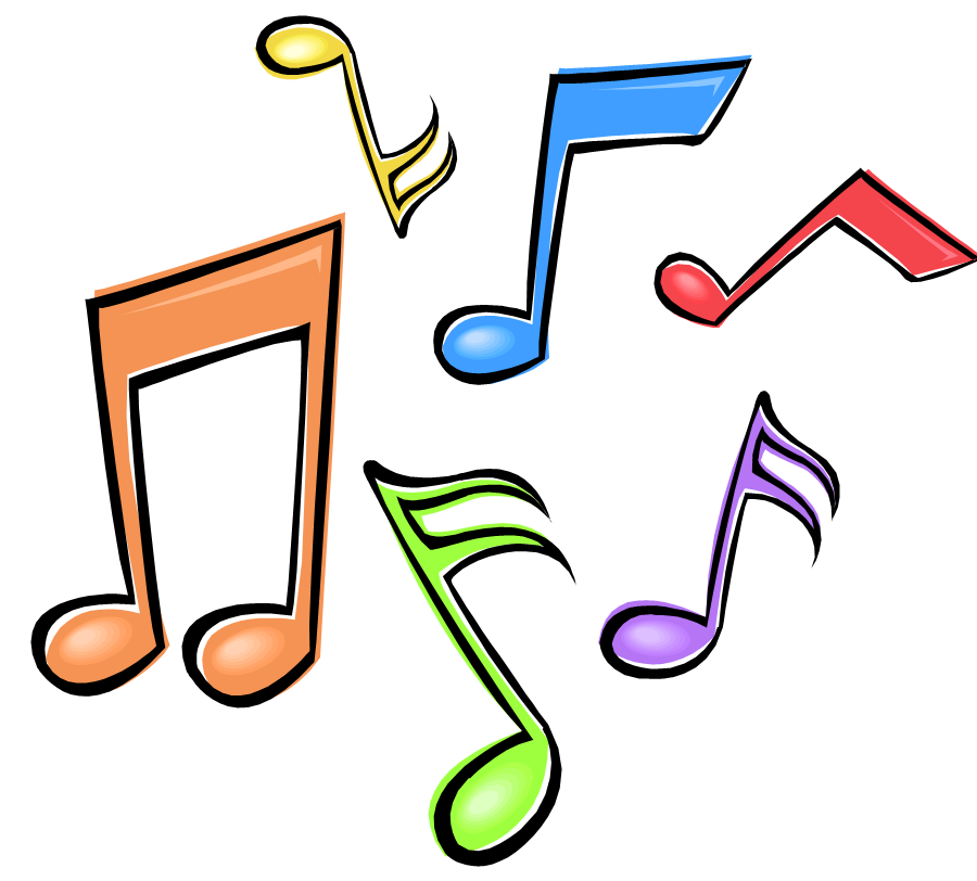 Color Music Notes Clip Art | Like Success