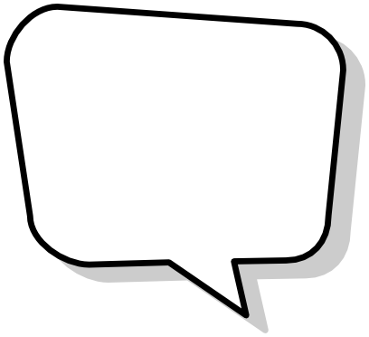 Blank quote bubble clipart