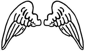 Best Photos of Printable Cupid Wings - Angel Wings Drawings ...