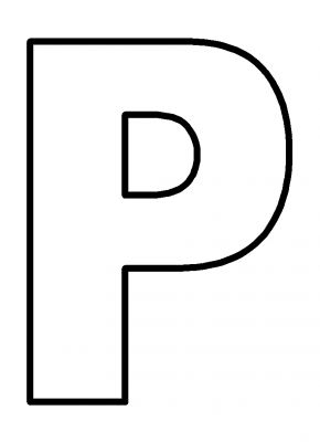Letter P Clipart Black And White