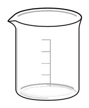 Empty beaker clipart