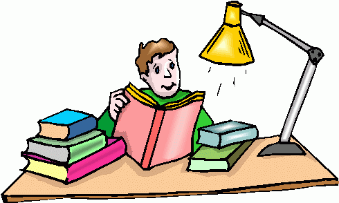 Boy study clipart