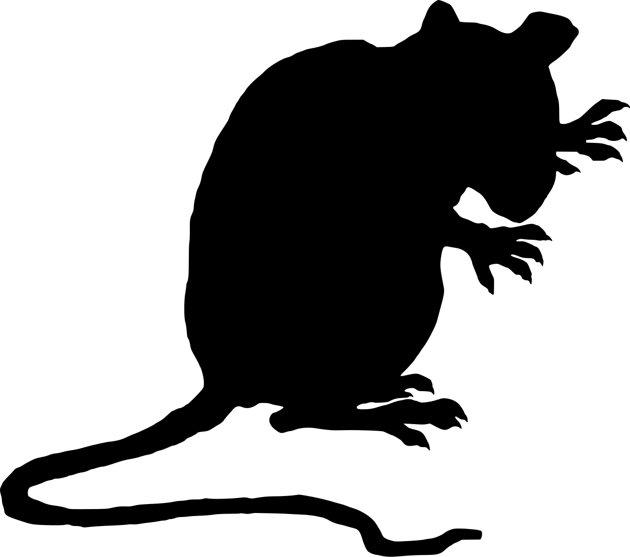 Rat Silhouette | Free Download Clip Art | Free Clip Art | on ...