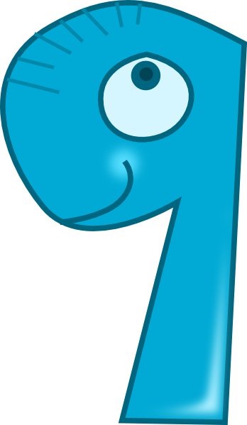 Number Nine Clipart