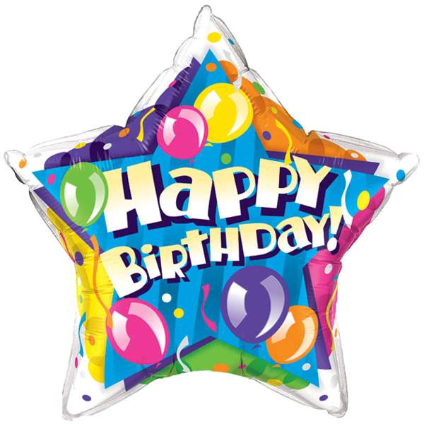 Happy birthday party clipart