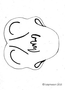 Make an indian elephant paper mask |