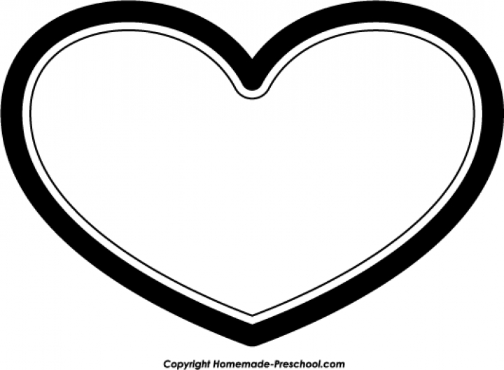 Free black and white christmas heart clipart